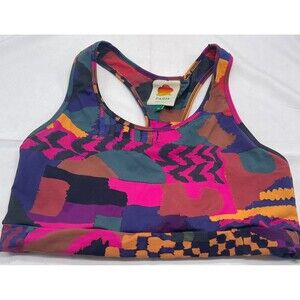 Farm Rio Top  Abstract Patches Size  XL